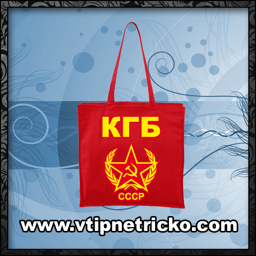 Originálna taška s potlačou CCCP alebo KGB ako ruský darček russia